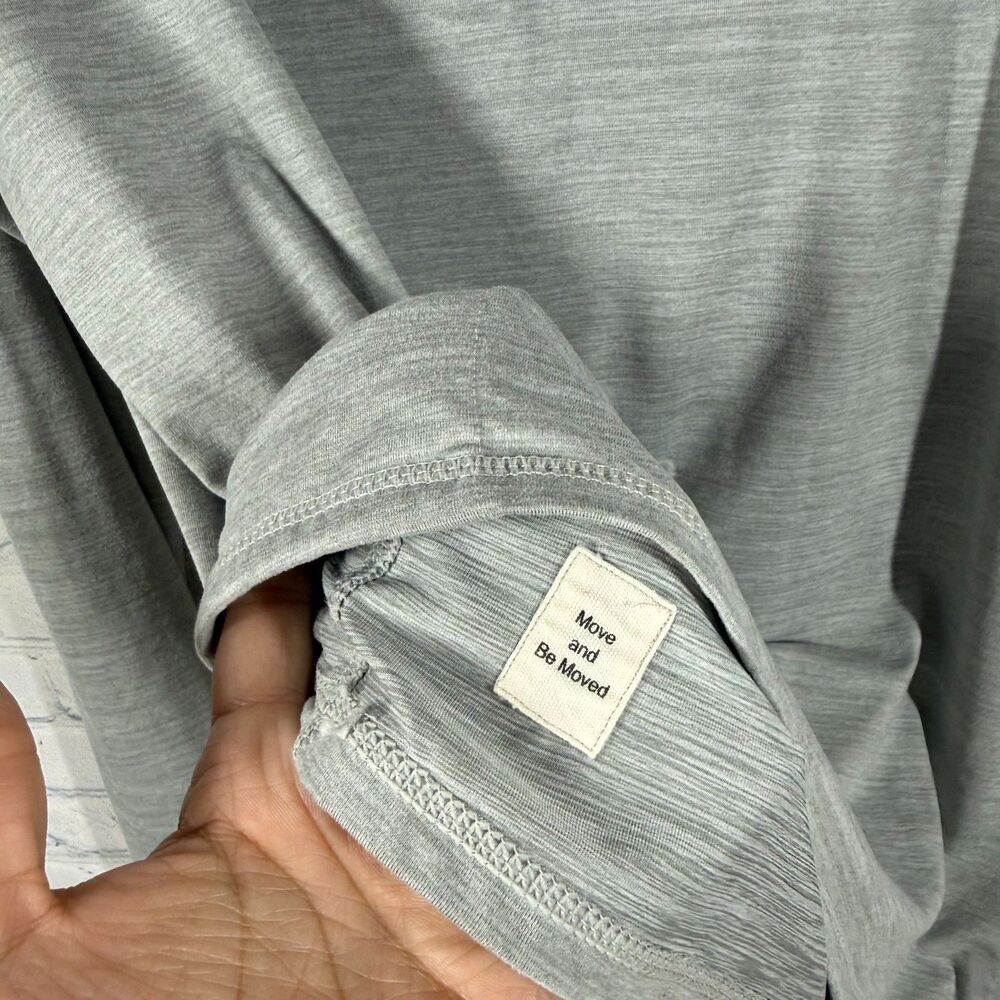 Vuori Ease Performance Half Zip 2.0 Pullover Men Large Grey Active Gym Golf - Picture 12 of 15